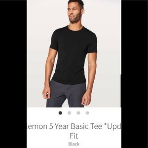 LULULEMON 5 Year Basic Tee
